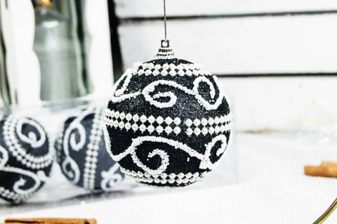 Bombki choinkowe styropianowe ozdoby świąteczne 8cm 3szt