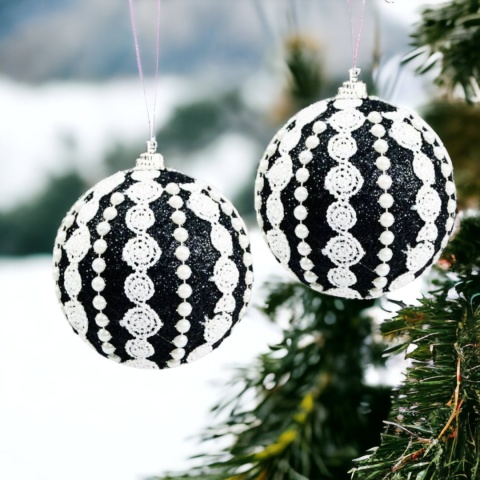 Bombki choinkowe styropianowe ozdoby świąteczne 8cm 3szt