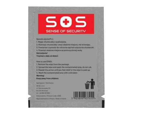 CHUSTECZKA NEUTRALIZUJĄCA GAZ PIEPRZOWY DEKONTAMINACYJNA