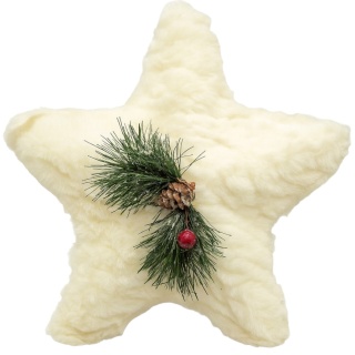 Dekoracja Stroik Puchata Gwiazda 24cm
