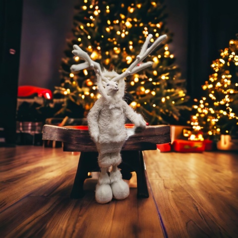 Figurka dekoracyjna ozdoba świąteczna RENIFER DUŻY