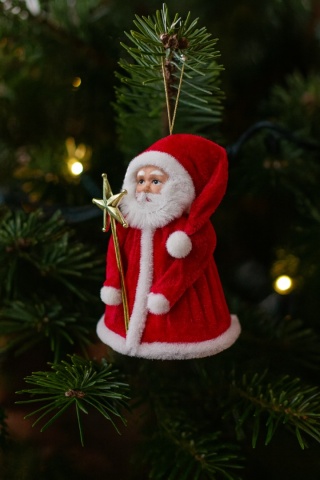 Figurka zawieszka świąteczna Mikołaj 17cm