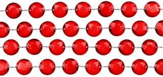 Girlanda kryształowa bordo 18mm x 100 cm