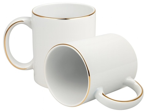 KUBEK PREMIUM NA 45 URODZINY BIAŁO-ZŁOTY ŚMIESZNY PREZENT