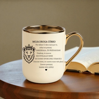 Kubek PREMIUM oryginalny śmieszny prezent dla CÓRKI od Mamy
