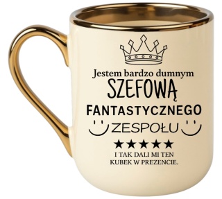 Kubek PREMIUM oryginalny śmieszny prezent dla SZEFOWEJ KIEROWNICZKI