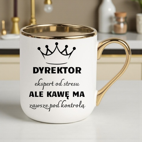 Kubek PREMIUM śmieszny prezent dla DYREKTORA ekskluzywny upominek