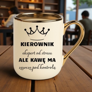 Kubek PREMIUM śmieszny prezent dla KIEROWNIKA ekskluzywny upominek