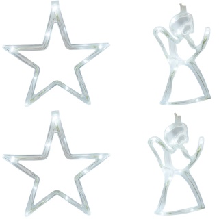 Lampki LED 36L Sople Kształty 4szt Biały Zimny