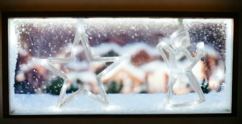 Lampki LED 36L Sople Kształty 4szt Biały Zimny