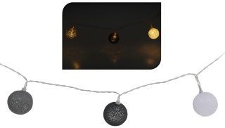 Łańcuch girlanda bombkowy 10led 4cm