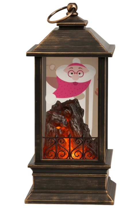 Mini latarenka podświetlana LED z motywem świątecznym zawieszka