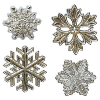 Naklejki na okno ŚNIEŻYNKI 4szt ozdoba dekoracja świąteczna