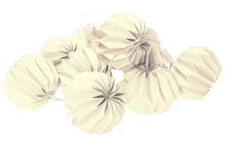 Świecące bombki na baterię 7,5 cm - 10 szt - Kremowe