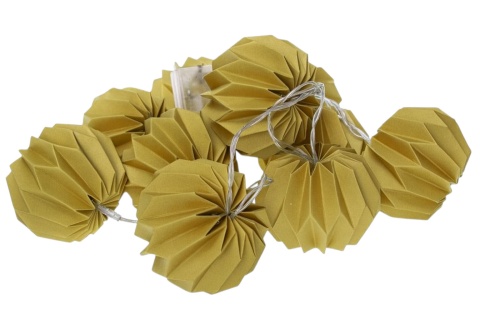 Świecące bombki na baterię 7,5 cm - 10 szt - Złote