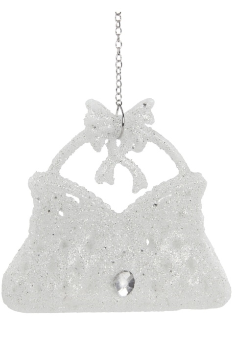 Zawieszka choinkowa Torebka BAG Biała