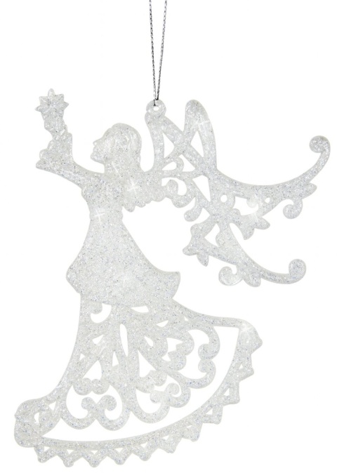 Zawieszka ozdoba bombka choinkowa Anioł 15cm