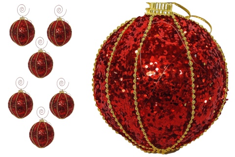 Bombki choinkowe styropianowe ozdoba świąteczna 6cm 6szt