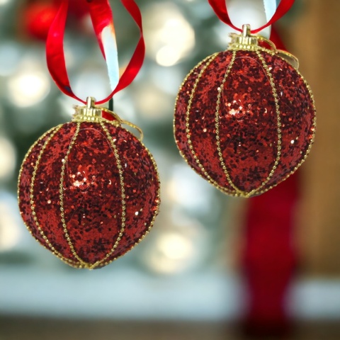 Bombki choinkowe styropianowe ozdoba świąteczna 6cm 6szt