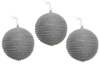 Bombki choinkowe styropianowe ozdoby świąteczne 8cm 3szt