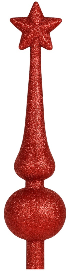 Czub, szpic plastikowy na choinkę 19,5cm