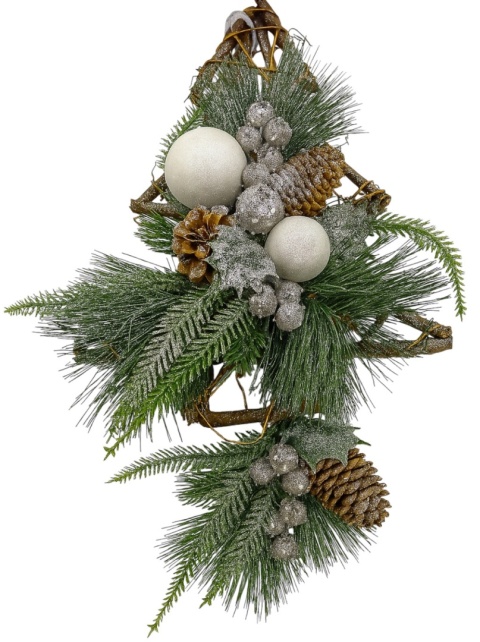 Dekoracja świąteczna zawieszka ozdoba CHOINKA 30cm