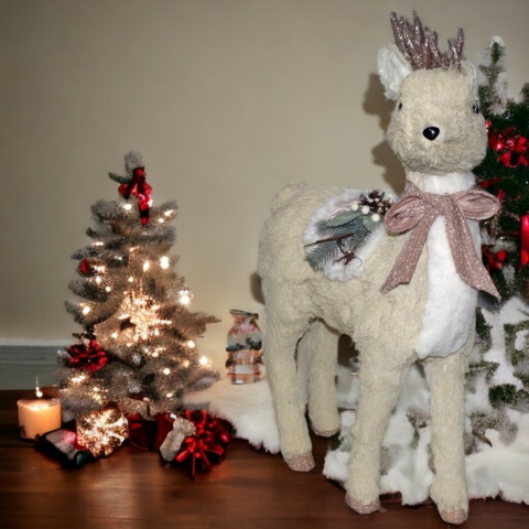 Figurka JELEŃ DUŻY 75cm piękna dekoracja świąteczna ozdoba