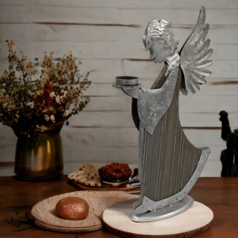 Figurka świąteczna ozdoba na Boże Narodzenie ANIOŁ 42cm