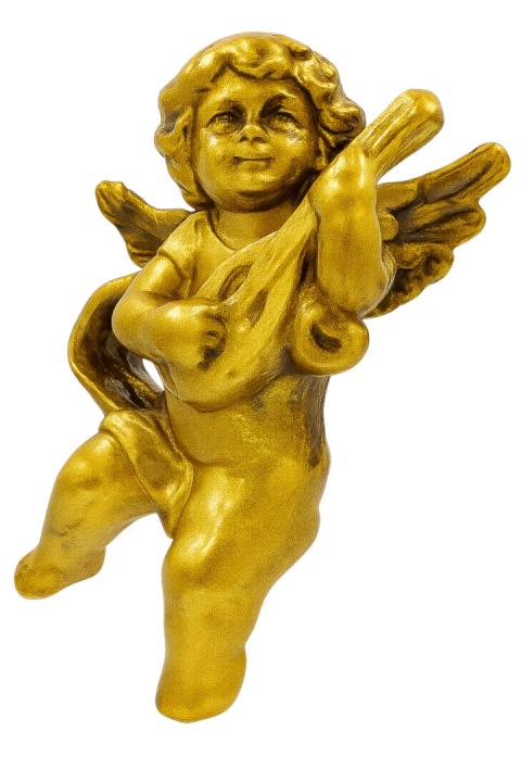 Figurka zawieszka bombka choinkowa aniołek mandolina