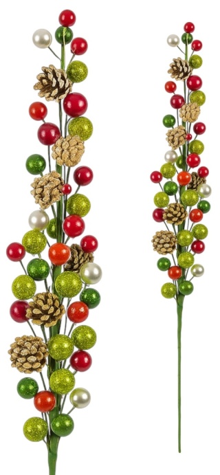 Gałązka ozdobna dekoracja świąteczna stroik 76cm