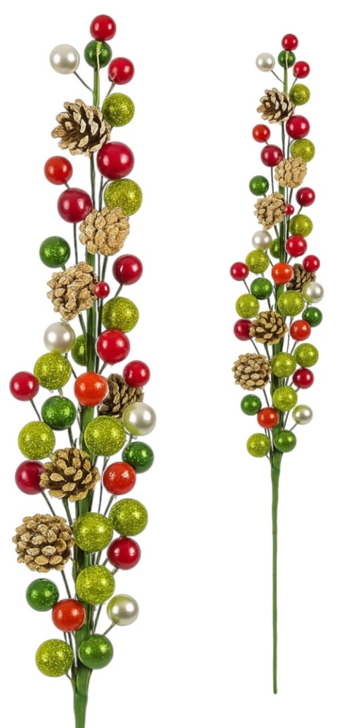 Gałązka ozdobna dekoracja świąteczna stroik 76cm