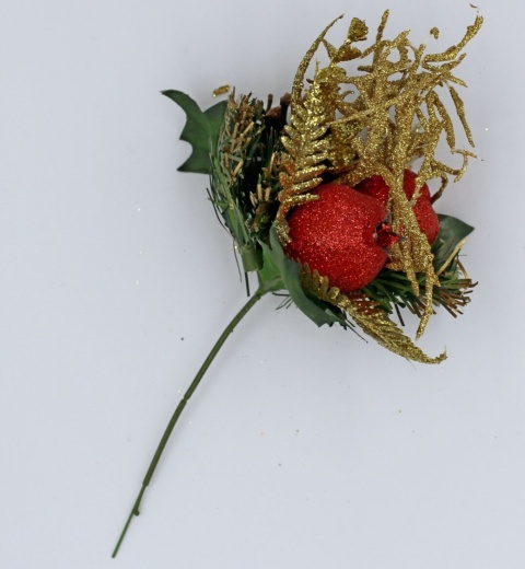 Gałązka ozdobna stroik świąteczny na piku