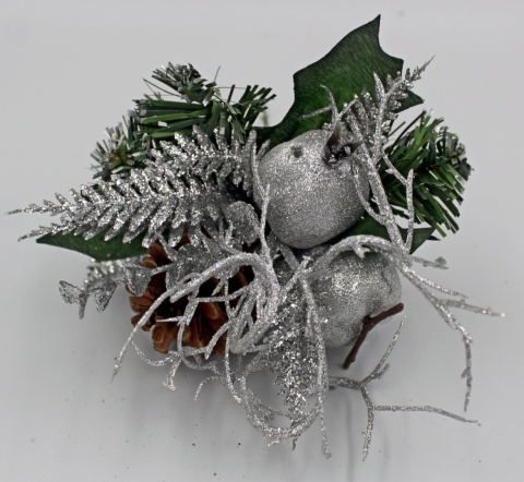 Gałązka ozdobna stroik świąteczny na piku