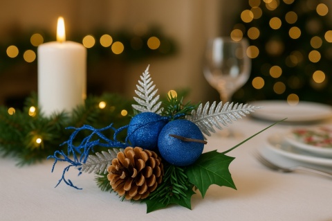 Gałązka ozdobna stroik świąteczny na piku