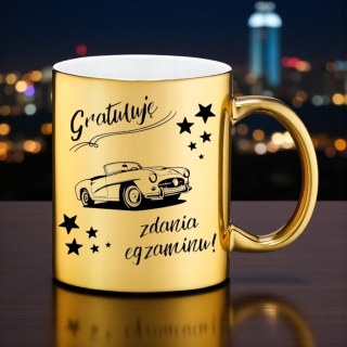 Kubek PREMIUM oryginalny śmieszny prezent dla Młodego KIEROWCY PRAWO JAZDY