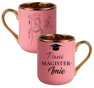 Kubek PREMIUM prezent PANI MAGISTER z imieniem upominek zakończenie studiów