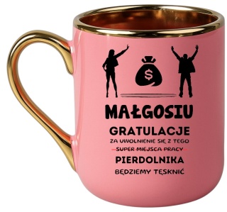 Kubek PREMIUM prezent dla KOLEŻANKI Z PRACY z imieniem śmieszny upominek