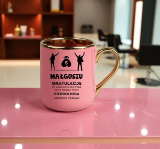 Kubek PREMIUM prezent dla KOLEŻANKI Z PRACY z imieniem śmieszny upominek
