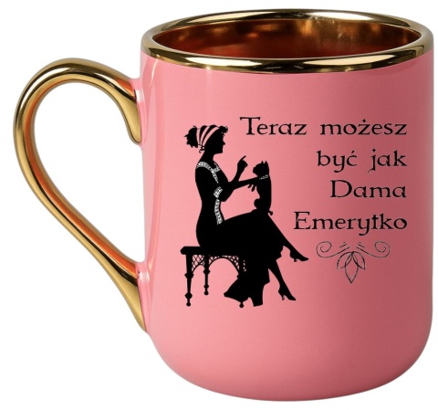 Kubek PREMIUM śmieszny prezent dla EMERYTKI zakończenie pracy Emerytura