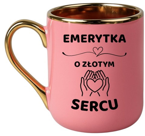 Kubek PREMIUM z dedykacją wyjątkowy elegancki prezent dla EMERYTKI