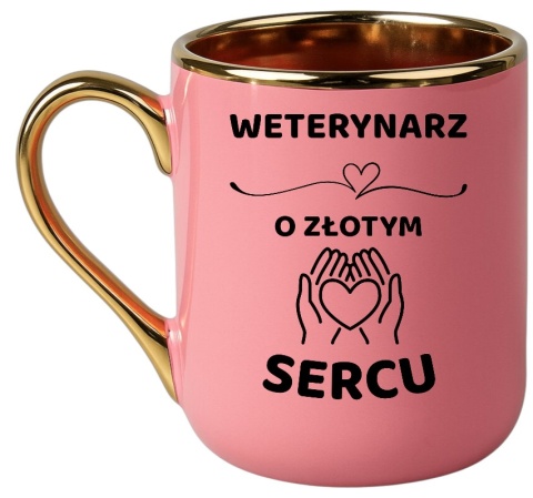 Kubek PREMIUM z dedykacją wyjątkowy elegancki prezent dla WETERYNARZA