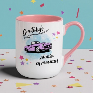 Kubek oryginalny śmieszny prezent dla Młodego KIEROWCY PRAWO JAZDY