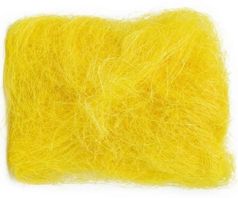 SIZAL naturalny ozdobny DEKORACJA 30g żółty