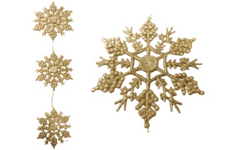 Zawieszka choinkowa śnieżynka