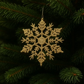 Zawieszka choinkowa śnieżynka