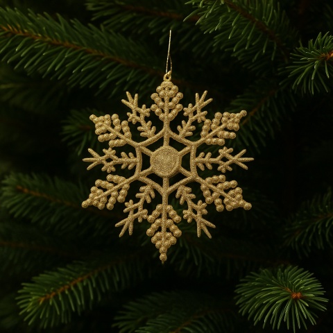 Zawieszka choinkowa śnieżynka