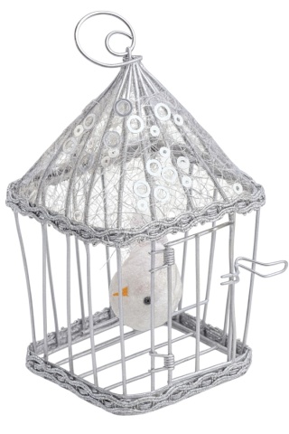 Zawieszka ozdoba bombka choinkowa KLATKA dekoracja