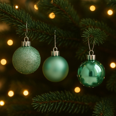 Bombki choinkowe 3cm zestaw 24szt ozdoba bombka na choinkę miętowy