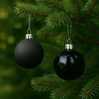 Bombki choinkowe 4cm zestaw 30szt ozdoba bombka na choinkę czarny