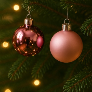 Bombki choinkowe 4cm zestaw 30szt ozdoba bombka na choinkę różowy